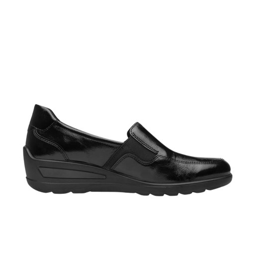 Ara loafer m/kilehæl Zürich Schwarz Lack