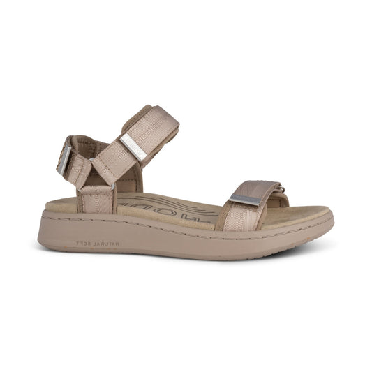 Woden Sandal Line Silver Mink