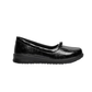 New Feet  Ballerina m/elastik Snøre Sort Krokolak