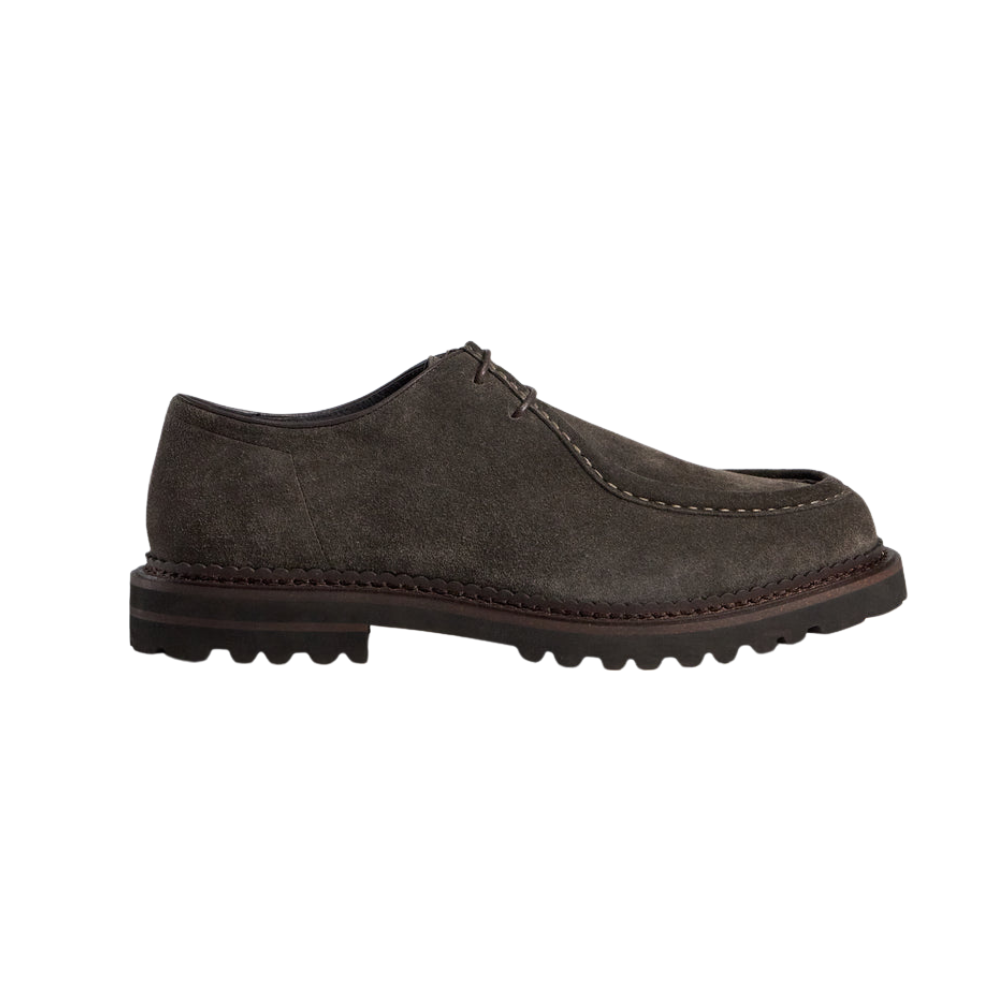 TGA Herresko m/snøre Grey-Brown