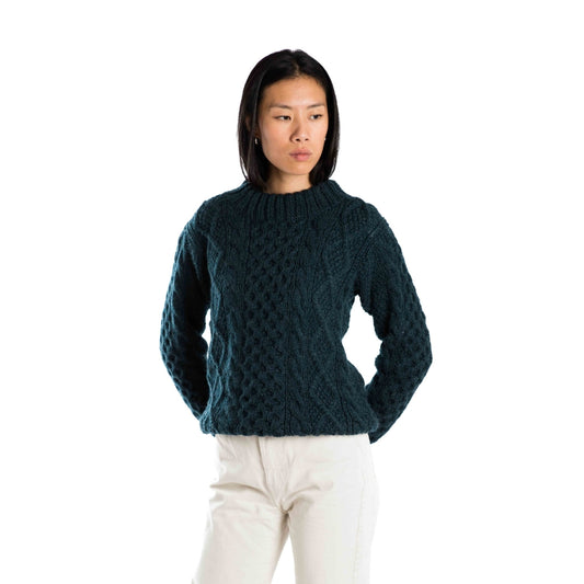 Fuza Wool Ladies Princess Sweater Indigo