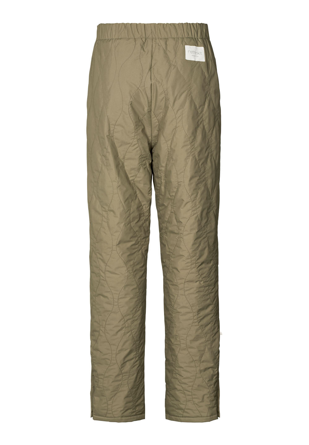 RETHINKIT Quilted Trousers Field Dust Green