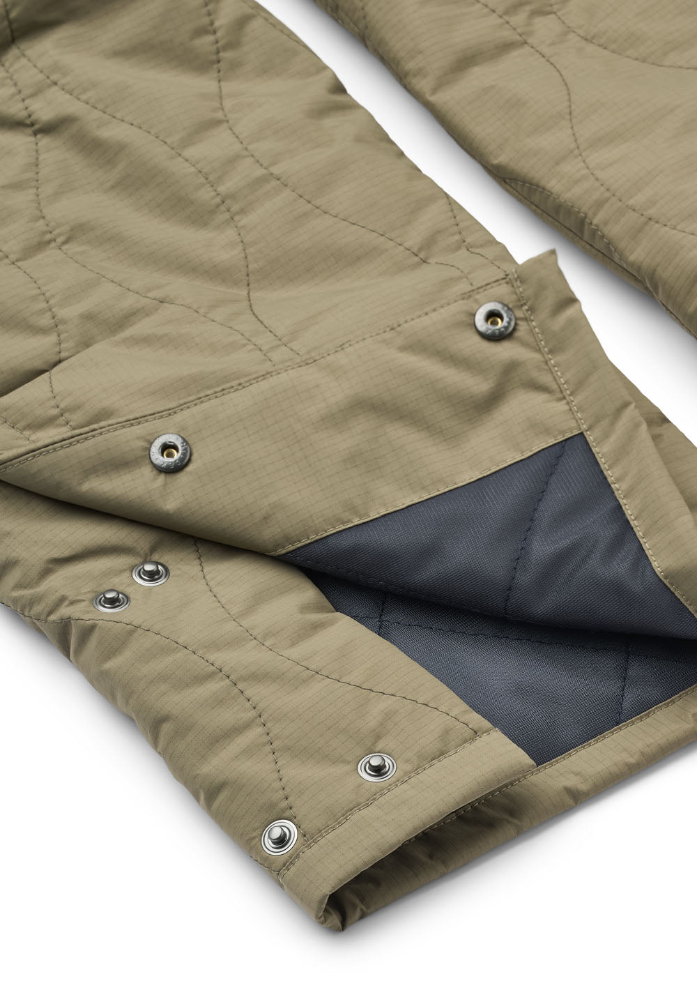 RETHINKIT Quilted Trousers Field Dust Green