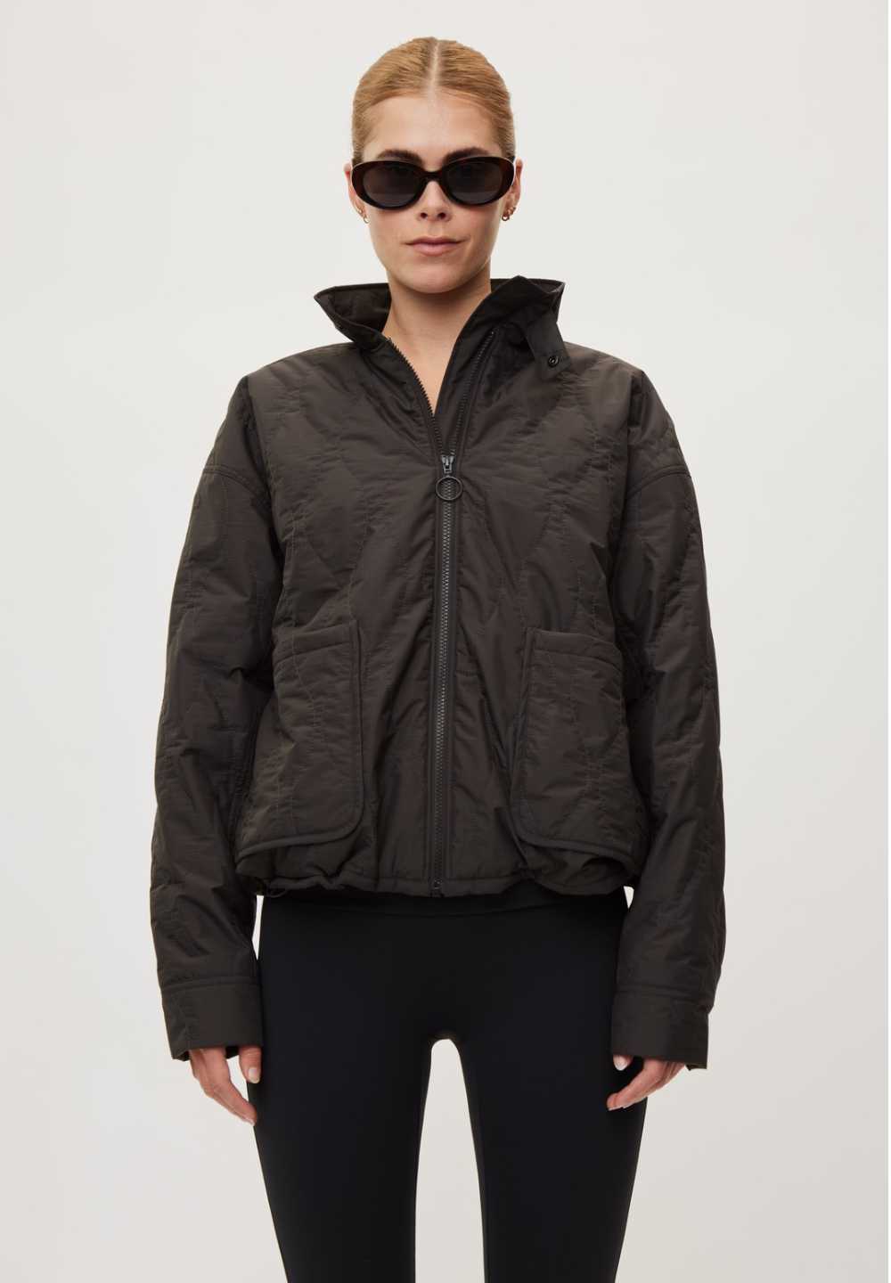 RETHINKIT Quilted Jacket Field Almost Black