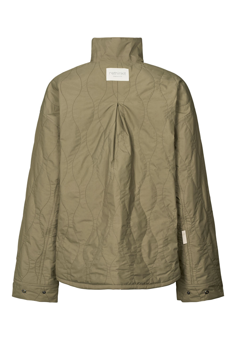 RETHINKIT Quilted Jacket Field Dust Green