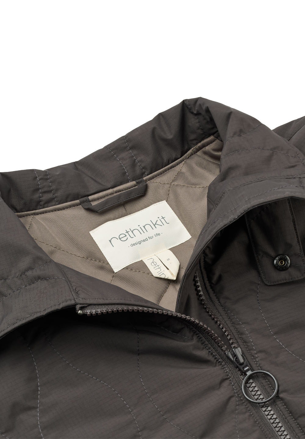 RETHINKIT Quilted Jacket Field Almost Black