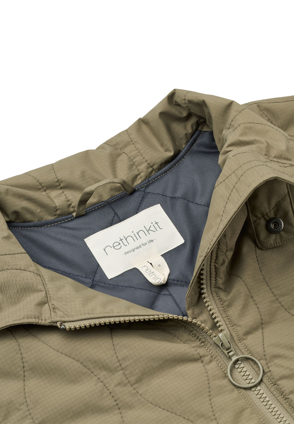 RETHINKIT Quilted Jacket Field Dust Green