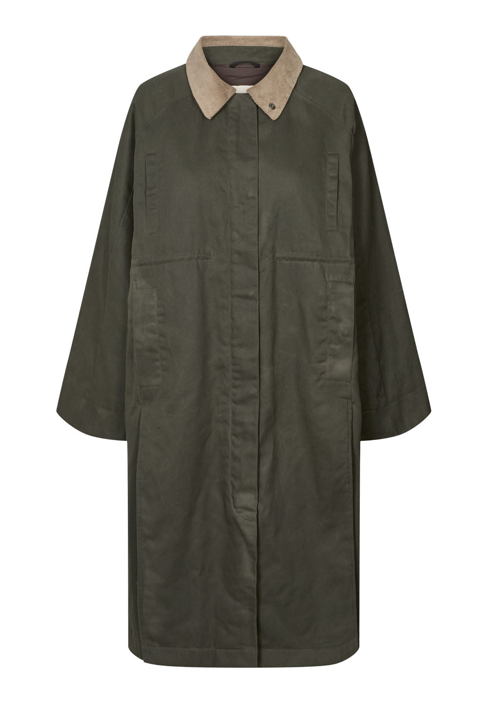 RETHINKIT Waxed Coat Cloudy Dark Soil