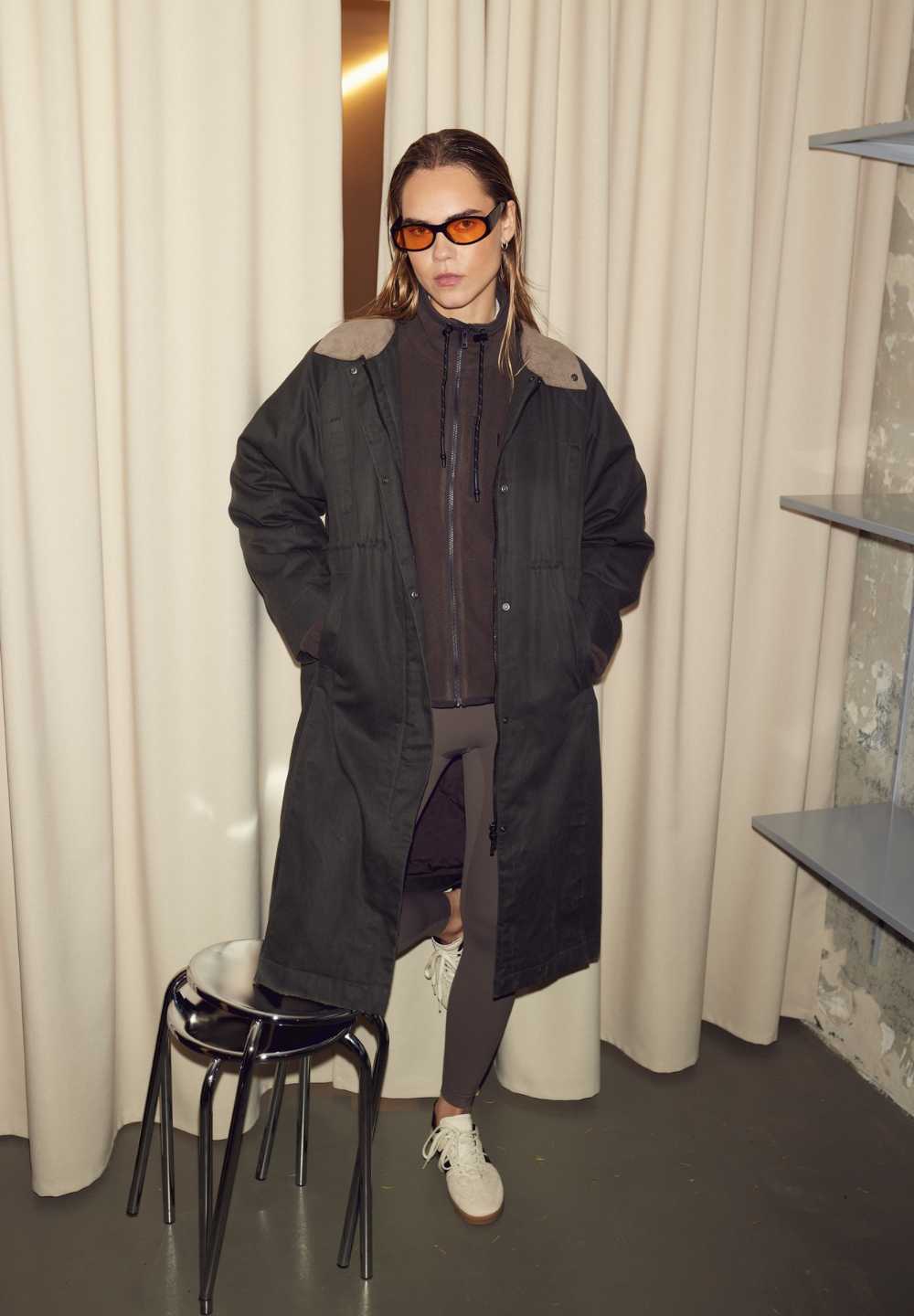 RETHINKIT Waxed Coat Cloudy Dark Soil