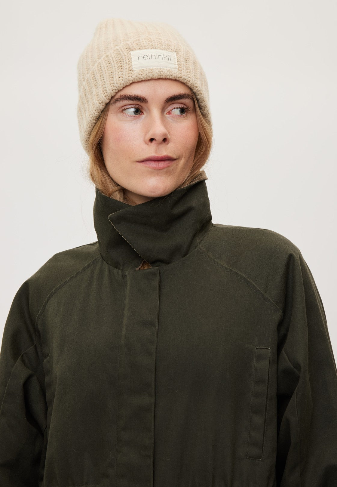 RETHINKIT Waxed Coat Cloudy Dark Soil