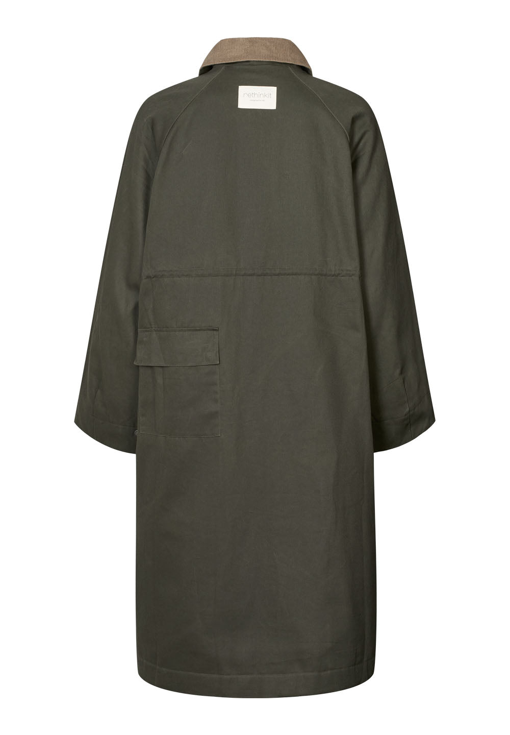RETHINKIT Waxed Coat Cloudy Dark Soil