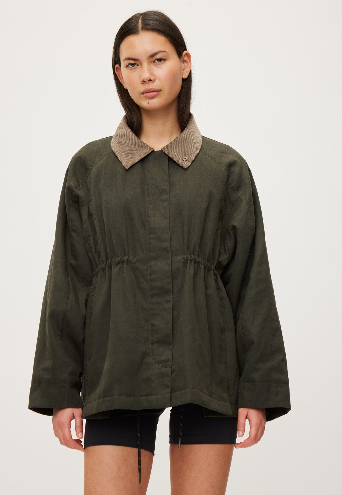 RETHINKIT Waxed Jacket Cloudy Dark Soil