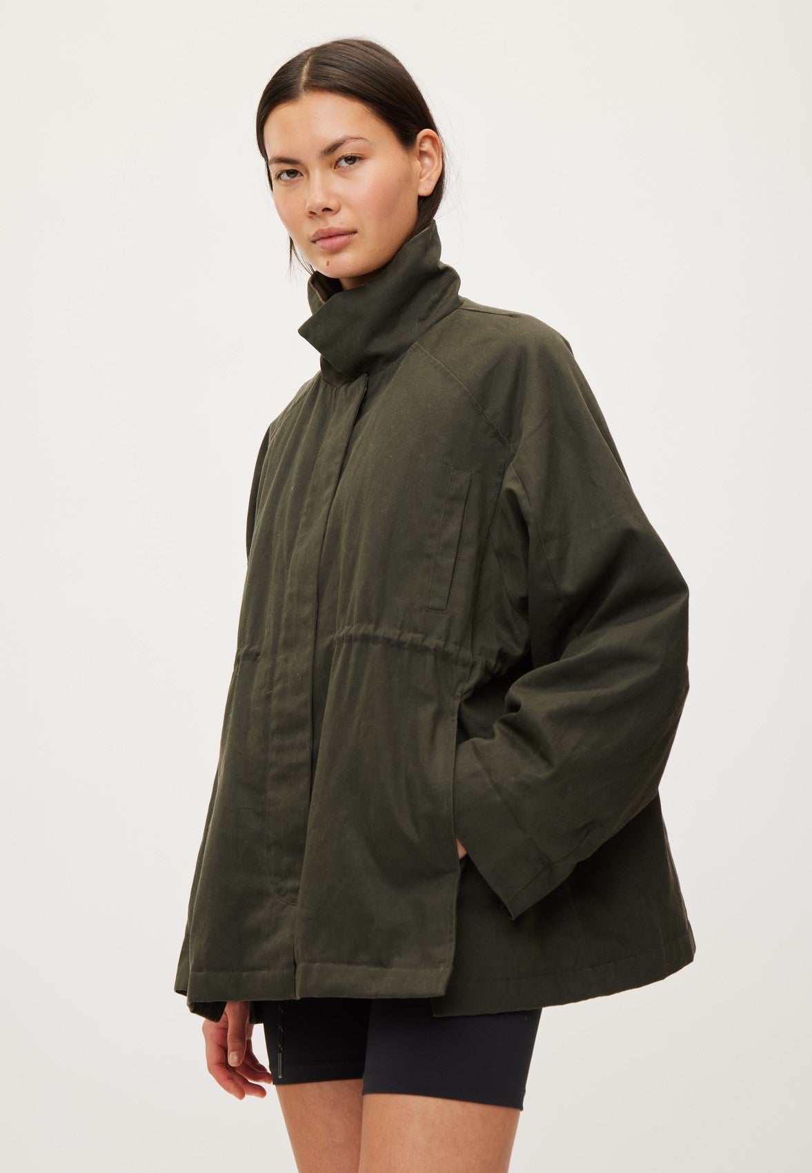 RETHINKIT Waxed Jacket Cloudy Dark Soil