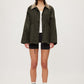 RETHINKIT Waxed Jacket Cloudy Dark Soil