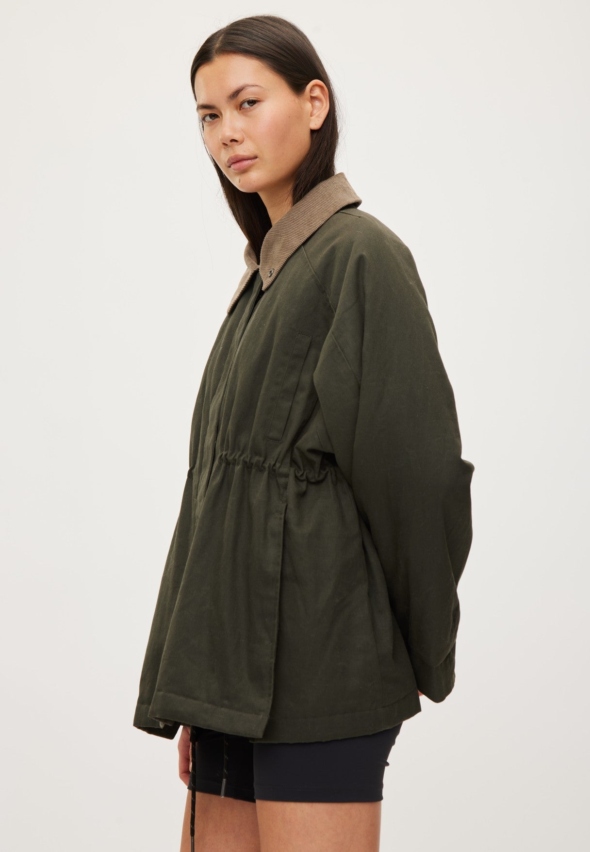 RETHINKIT Waxed Jacket Cloudy Dark Soil