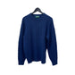 Alan Paine Pembridge Inst Slv Cable & Bar Crew Neck Indigo