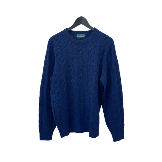 Alan Paine Pembridge Inst Slv Cable & Bar Crew Neck Indigo