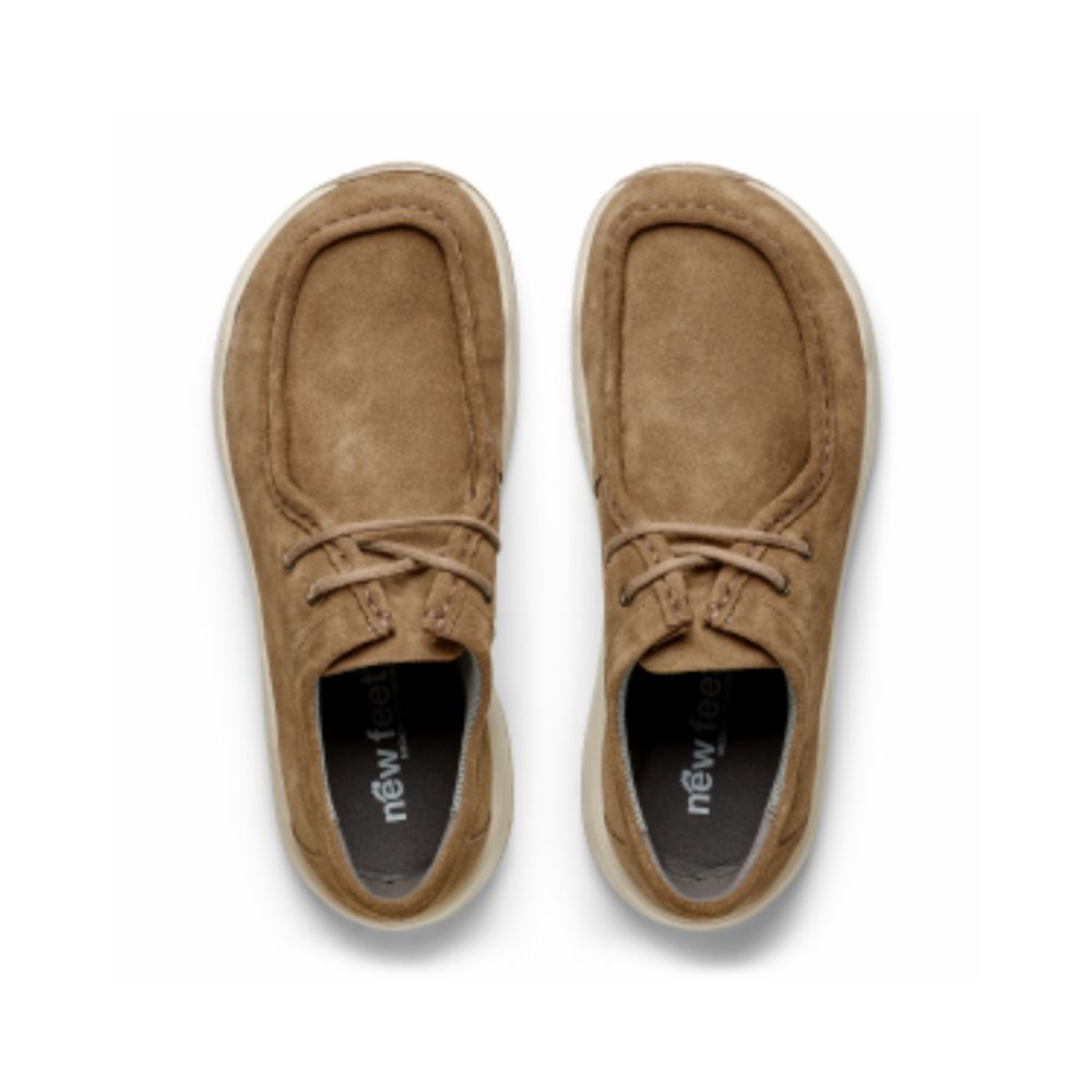 New Feet Herre Snøresko Tanned Suede