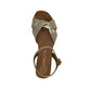 Unisa Sandal m/kilehæl Platino