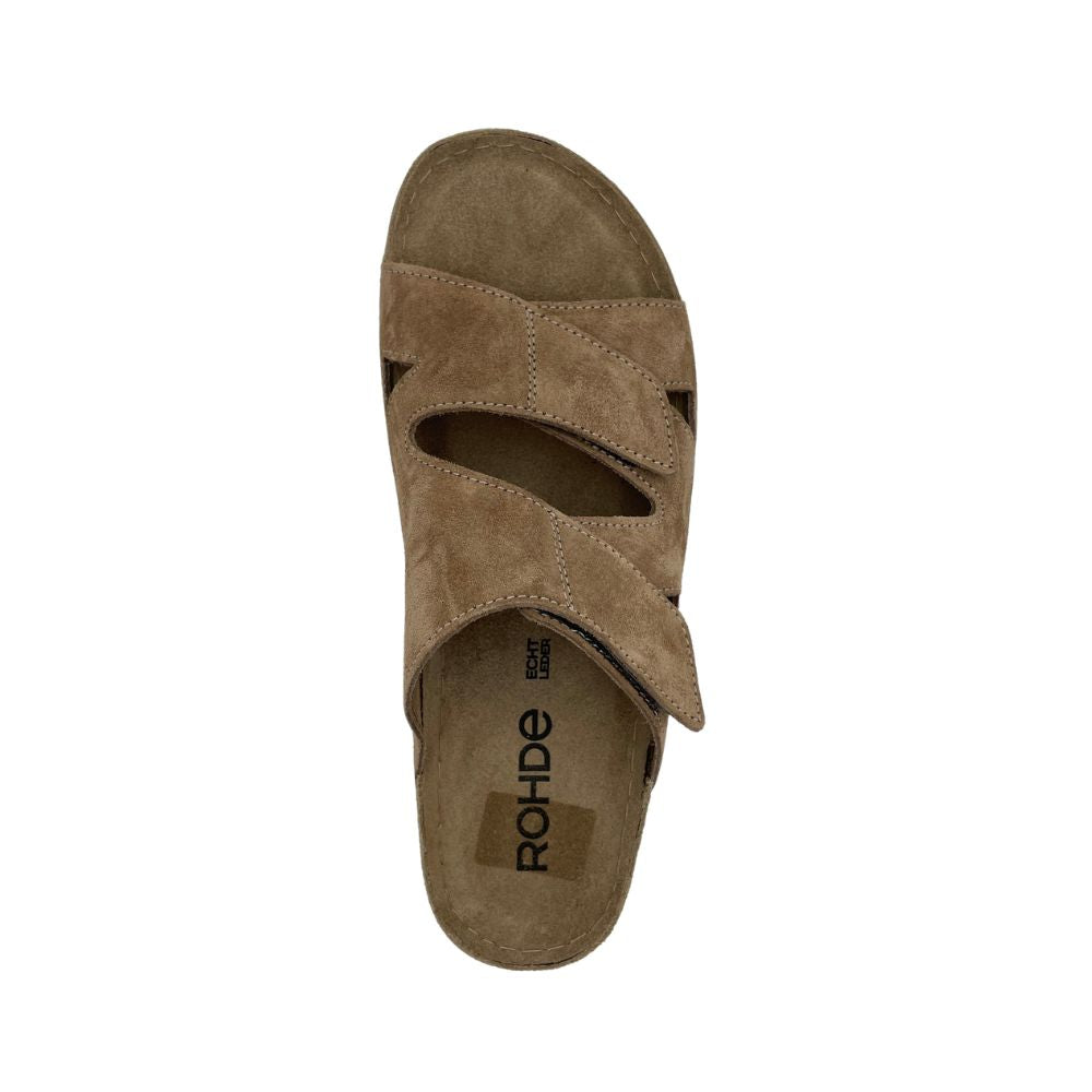 Rohde Sandal tøffel m/velcro Camel