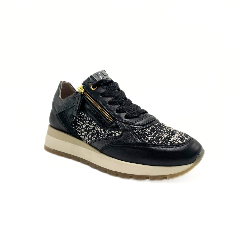 DL Sport Sneaker m/lynlås Light sole Vitello Chanel Nero