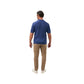 Alan Paine Portmellon Cable Polo Shirt Indigo Mix