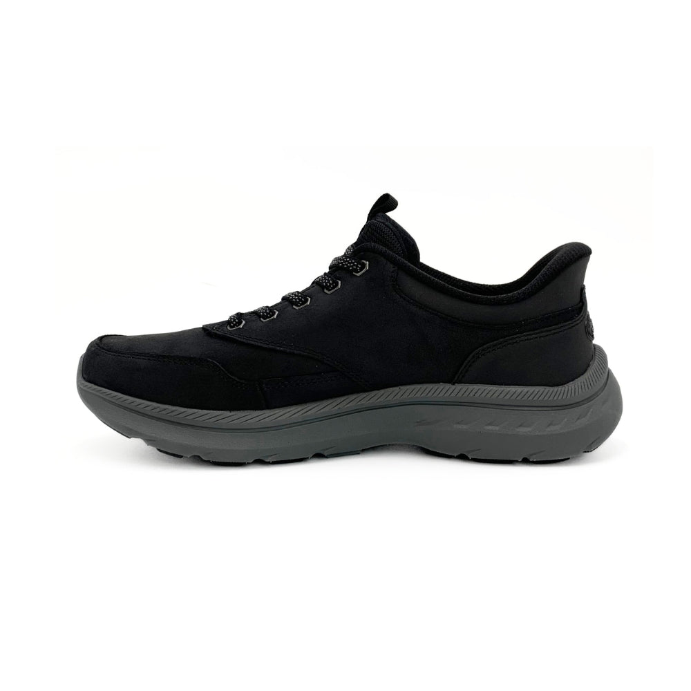Skechers Slip In herresko Skind Sort