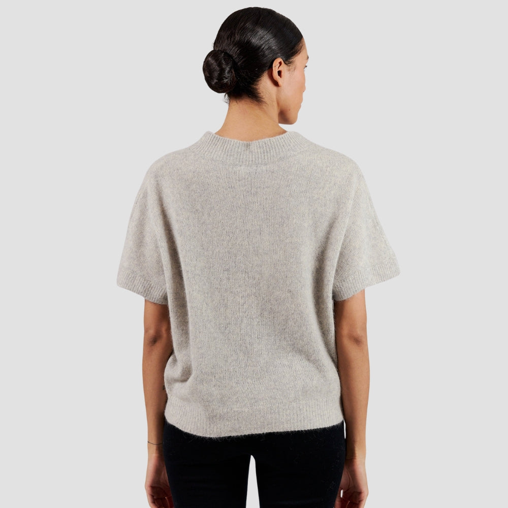 Six Ames Vaskebjørnsstrik Doanna LightGrey Melange