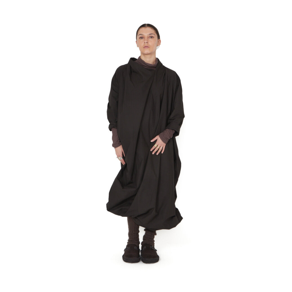 SORT AARHUS MAROK Dress Moro (Mørk brun)