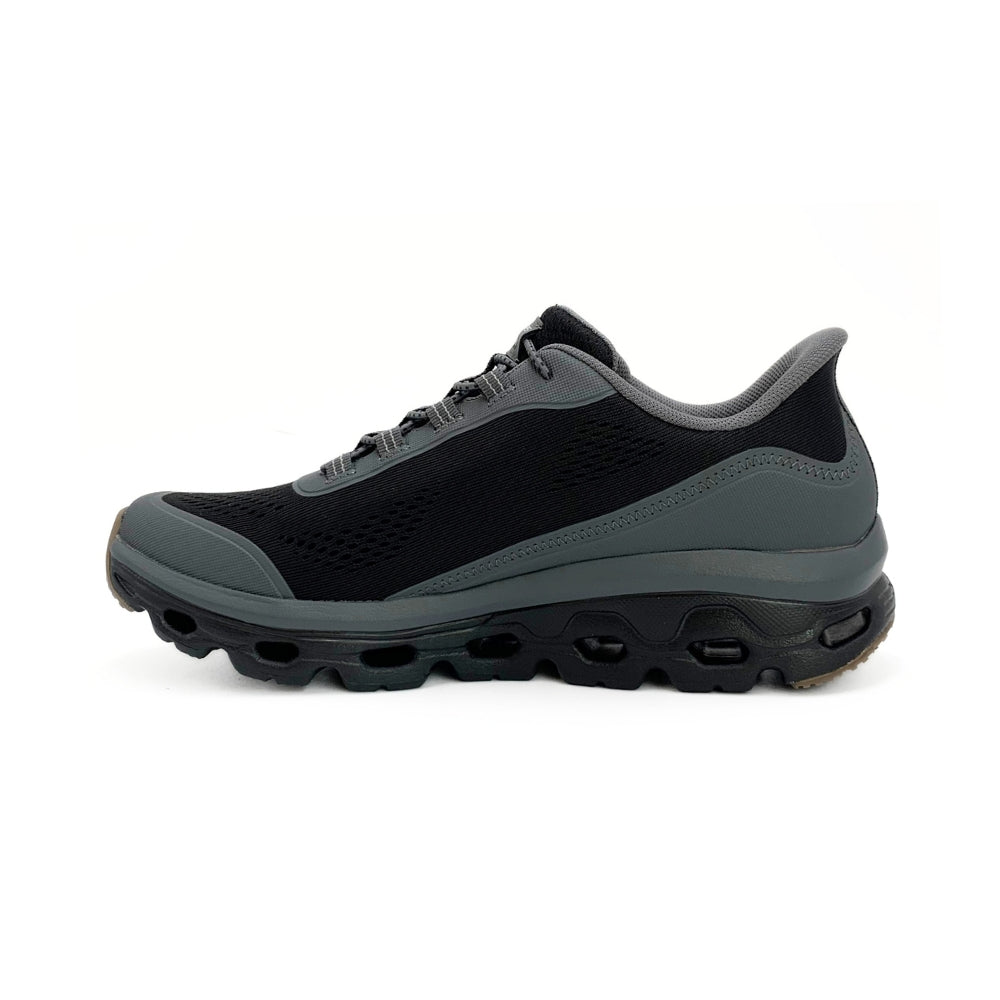 Skechers Herre Sneakers Glide-Step Black m/grå kant