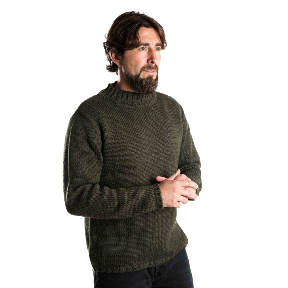 Fuza Wool Men´s Poul Sweater Olive