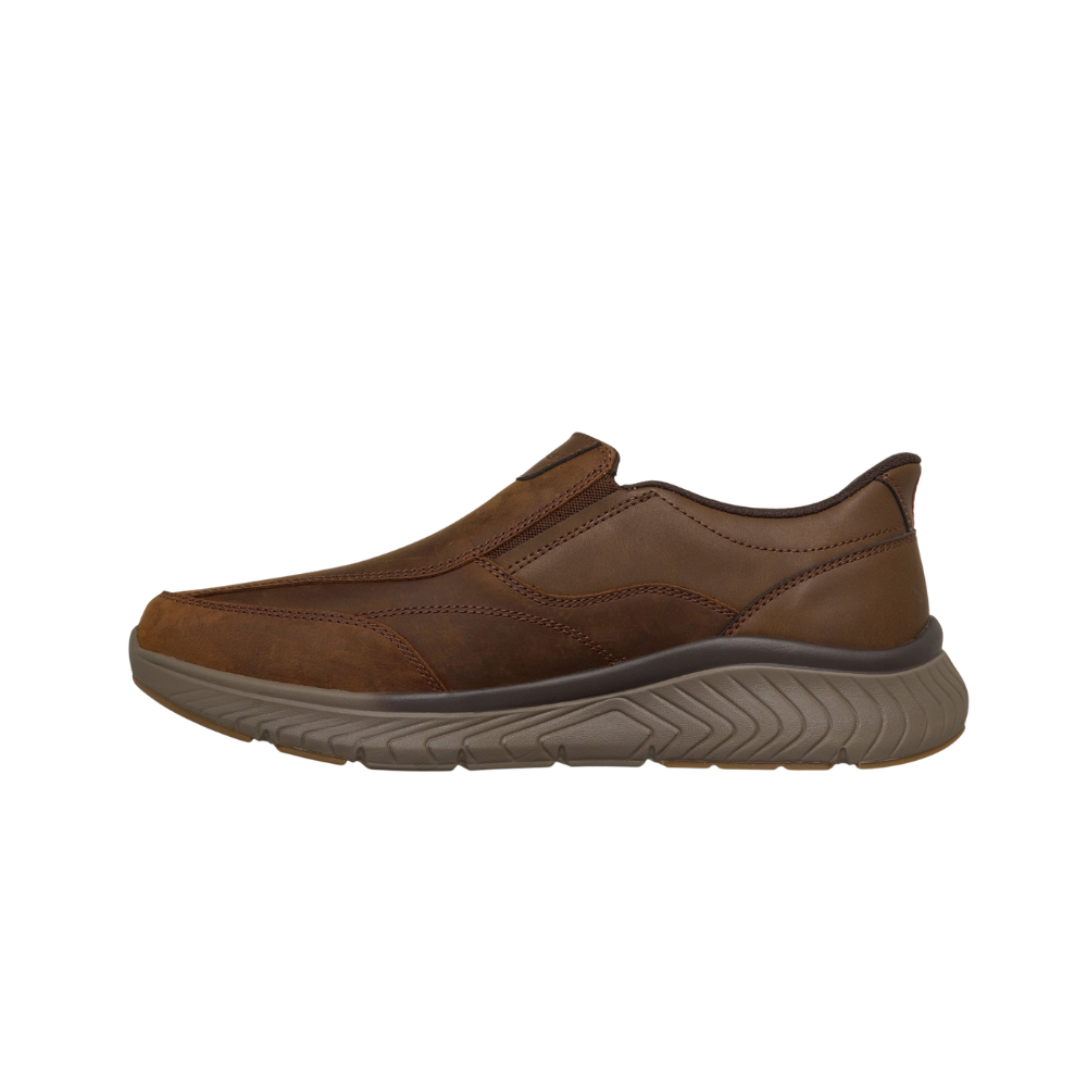 Skechers Slip In herresko Skind Brun
