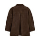 DEPECHE TonjaDep Suede Oversize Shirt Dusty Brown