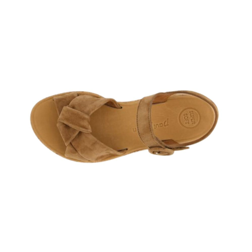 Paul Green Sandal m/velcro og knude Nut