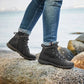 New Feet Herre Snørestøvle m/lynlås Sort
