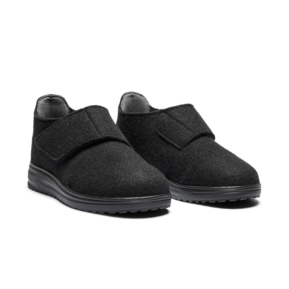 New Feet Hjemmesko m/velcro Black