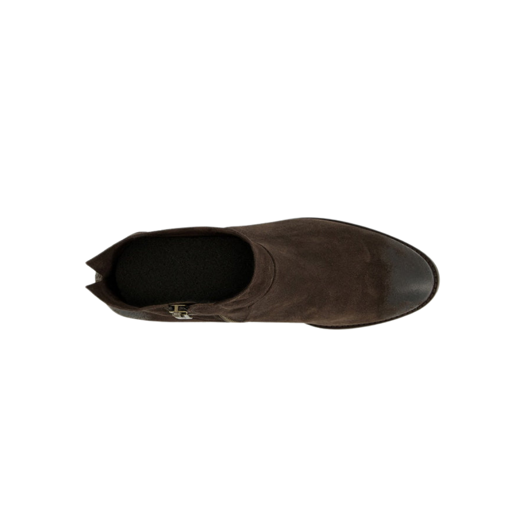 Paul Green Støvlette m/hæl Suede Mocca