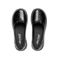 New Feet  Ballerina m/elastik Snøre Sort Krokolak