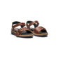 New Feet Sandal m/ velcro Plain Leather Brown