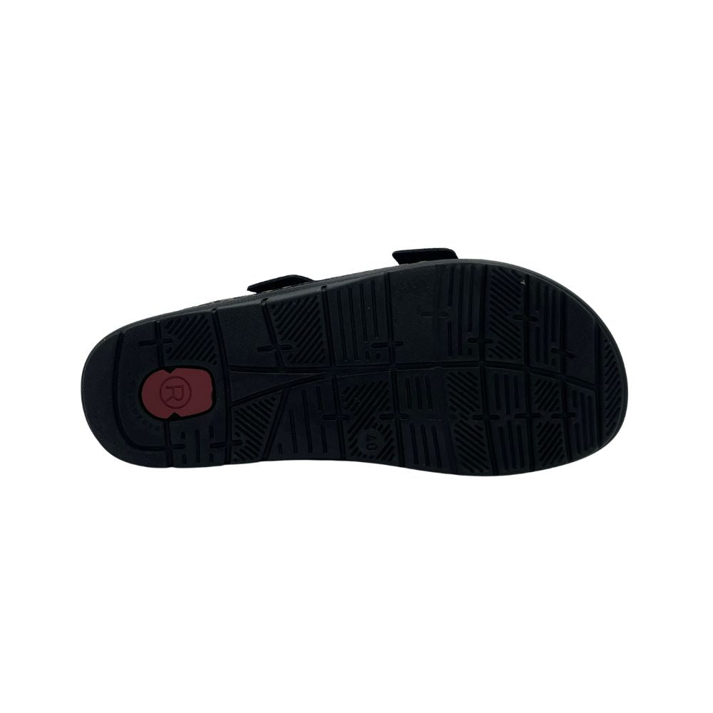 Rohde Sandal blød m/2 remme Sort Struktur