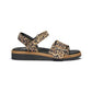 New Feet Sandal m/spænde og velcro Animal Print