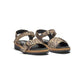 New Feet Sandal m/spænde og velcro Animal Print