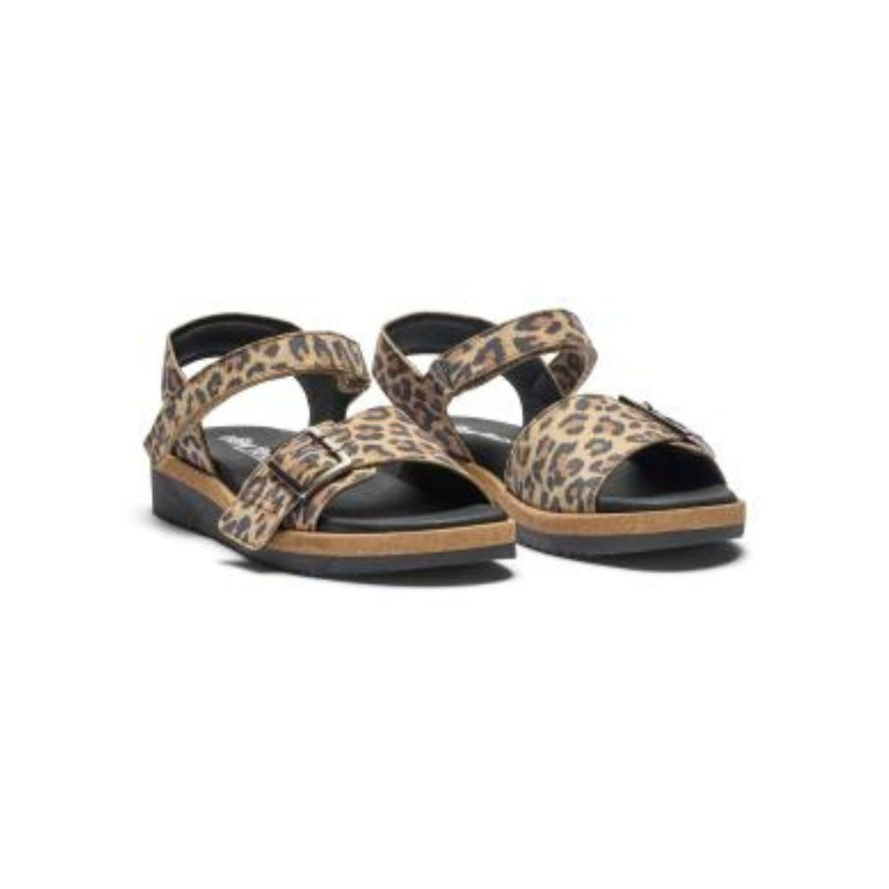 New Feet Sandal m/spænde og velcro Animal Print