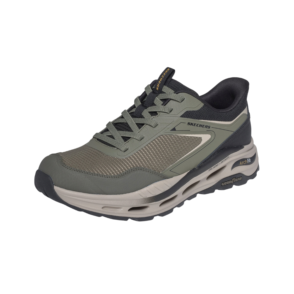 Skechers Herre Sko Slip In Arch Fit Orvan Ultra Talon Oliven