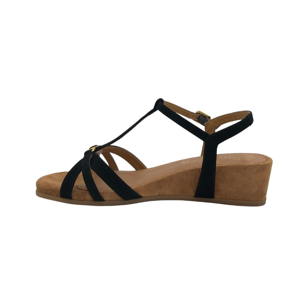 Unisa Sandal m/kilehæl Black