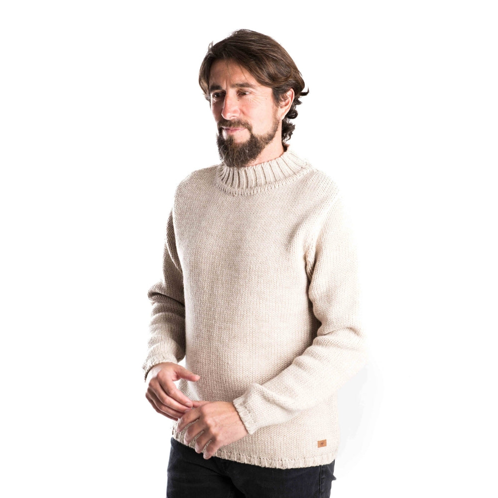 Fuza Wool Men´s Poul Sweater Beige