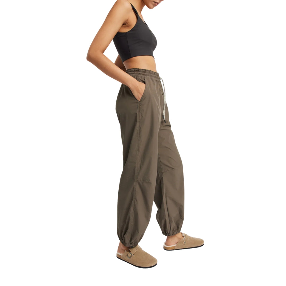 RETHINKIT Track Loose Pants Palma Dark Brown