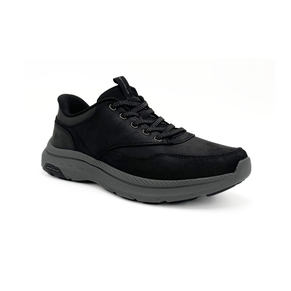 Skechers Slip In herresko Skind Sort
