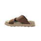 Lofina Slippers m/kryds og spænde Caramello