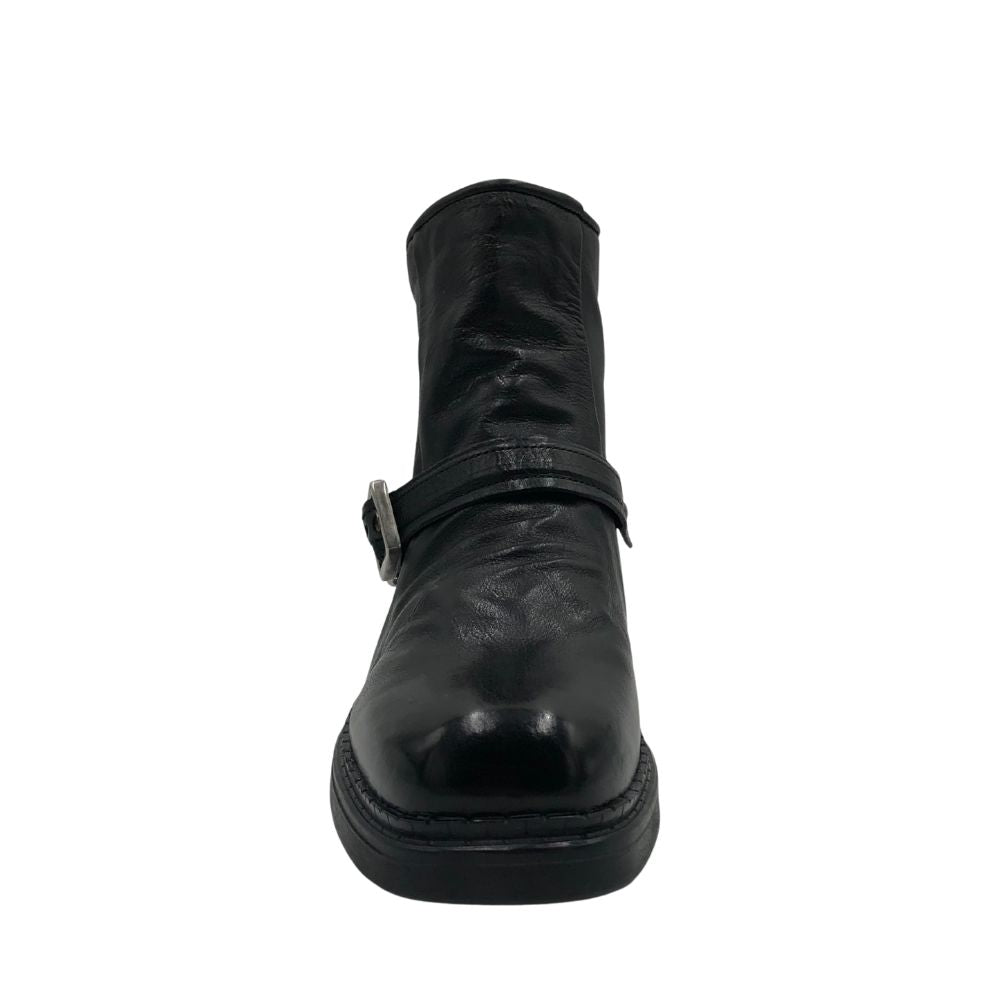 A.S. 98 Støvle m/llynlås og spænde Nero